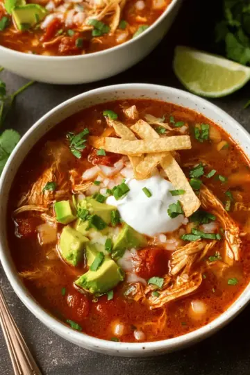 Chicken Enchilada Slow Cooker Soup