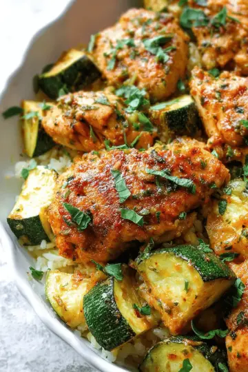 Easy Baked Chicken and Zucchini Recipe