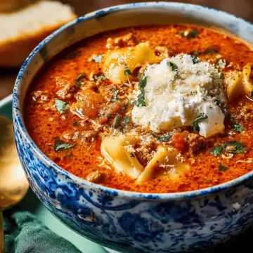 Crockpot Lasagna Soup