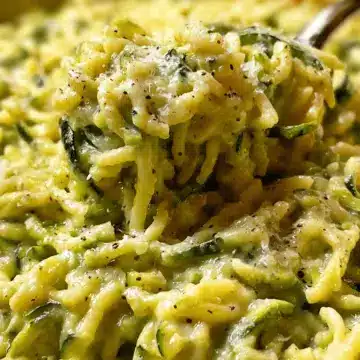 One Tray Creamy Zucchini Pasta