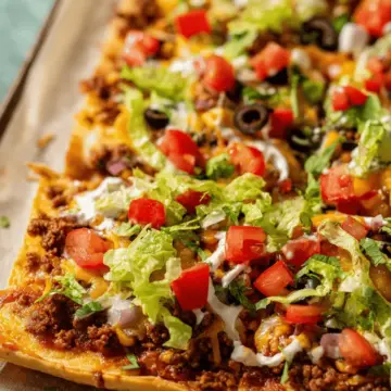 Sheet Pan Taco Pizza