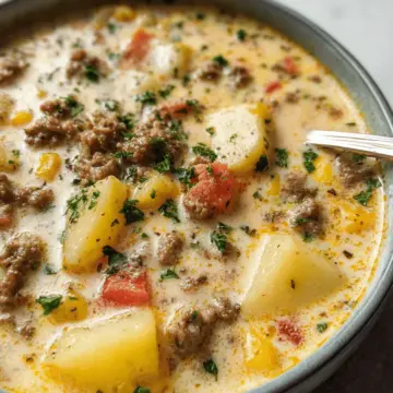 Creamy Hamburger Potato Soup