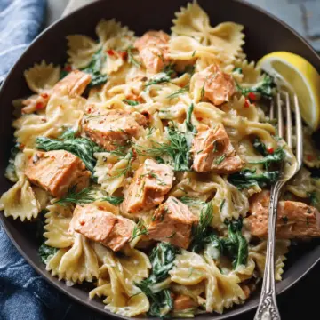 The Best Creamy Salmon Pasta