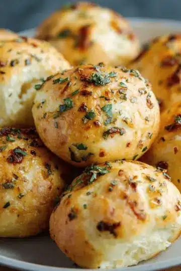 Chilli Stuffed Garlic Dough Balls