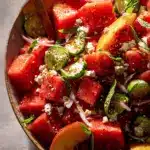 Watermelon Peach Salad