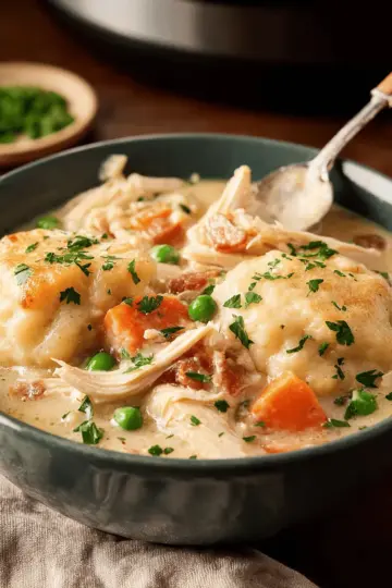 Slow Cooker Chicken and Dumplings