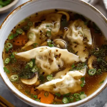 Embarrassingly Easy Potsticker Soup