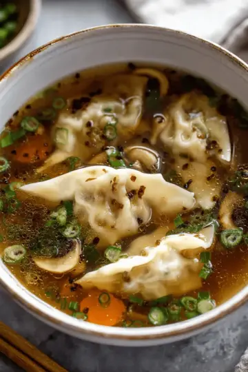 Embarrassingly Easy Potsticker Soup