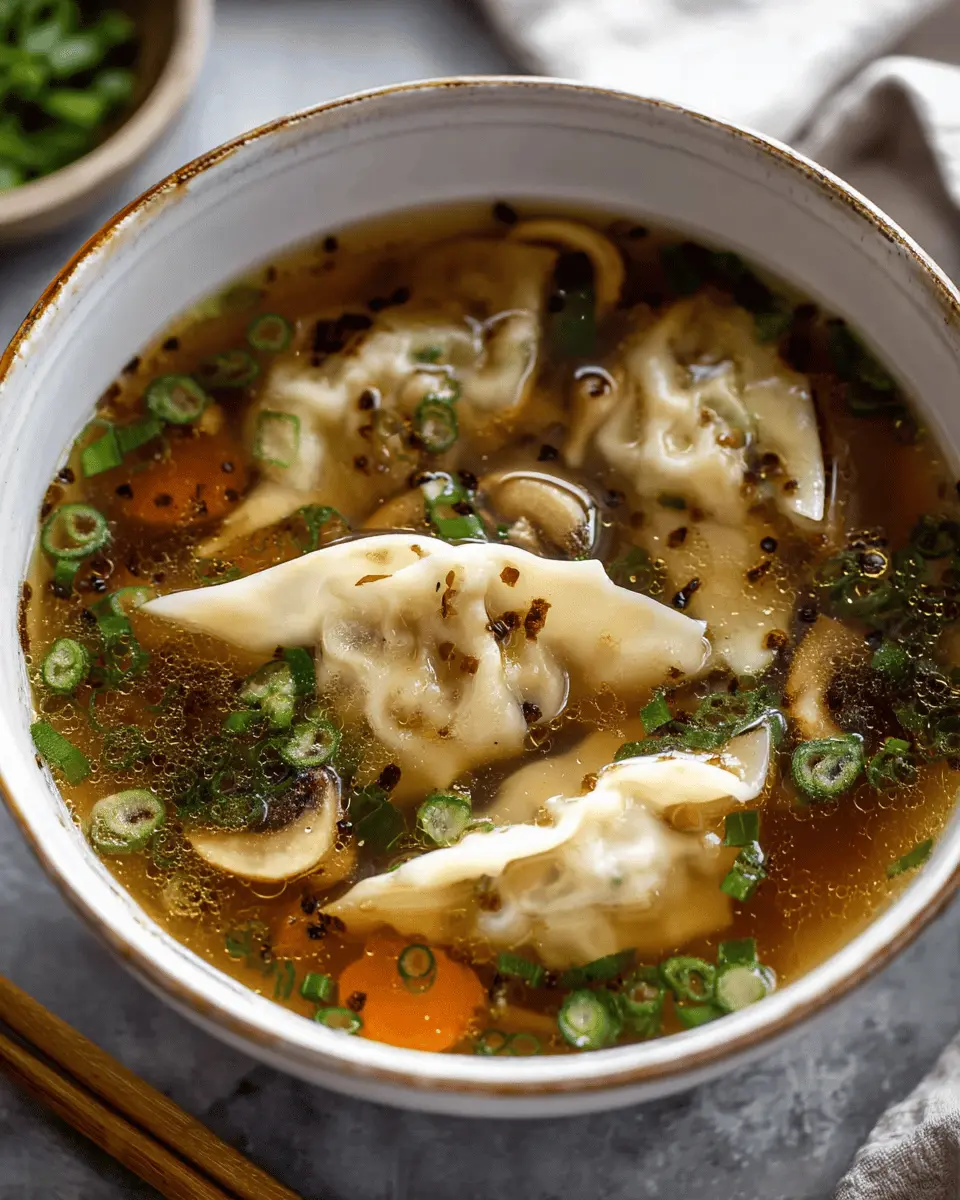 Embarrassingly Easy Potsticker Soup: A Delightfully Simple Recipe