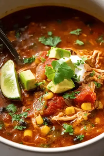Slow Cooker Mexican Chicken Soup