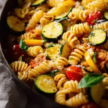 Pasta with Zucchini and Tomatoes