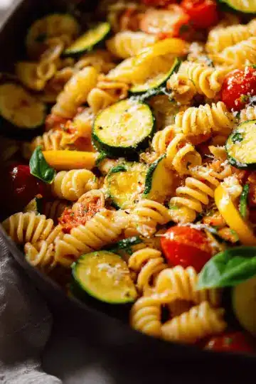 Pasta with Zucchini and Tomatoes