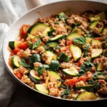 Easy Ground Turkey and Zucchini Skillet
