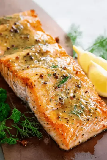 Honey Mustard Baked Salmon