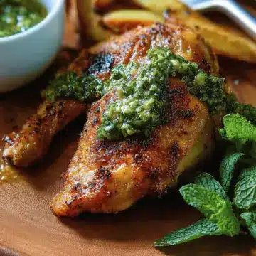 Pan-Roasted Chicken With Mint Sauce