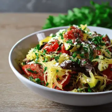 Mediterranean Spaghetti Squash Salad