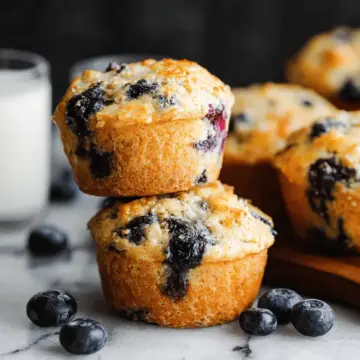 High Protein Blueberry Muffins