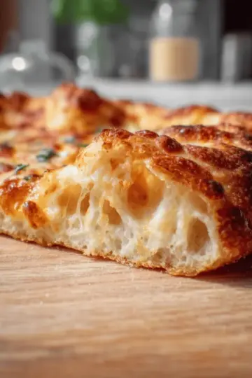 artisan pizza dough- crispy, chewy, bubbly crust