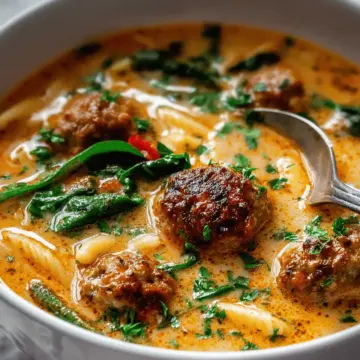 Creamy Italian Meatball Soup Recipe