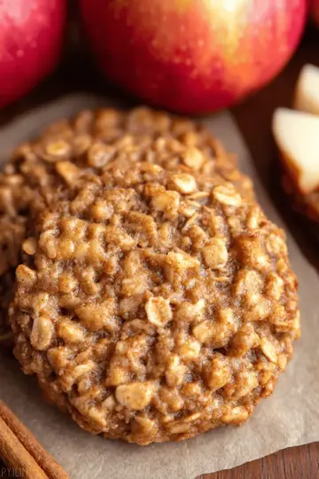 Healthy Apple Pie Oatmeal Cookies