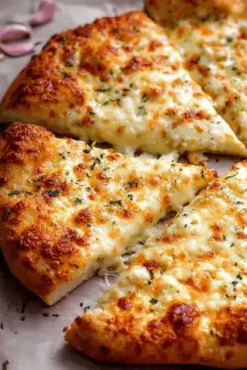 Garlic cheese pizza