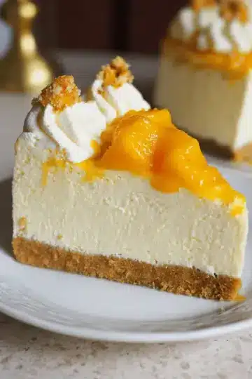 No Bake Mango Ice Cream Cheesecake
