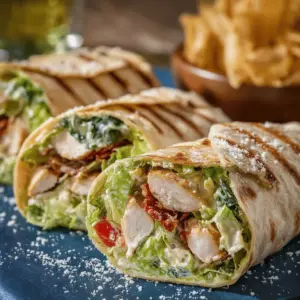 Chicken Caesar Salad Wraps