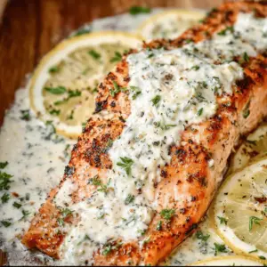 Baked Boursin Salmon