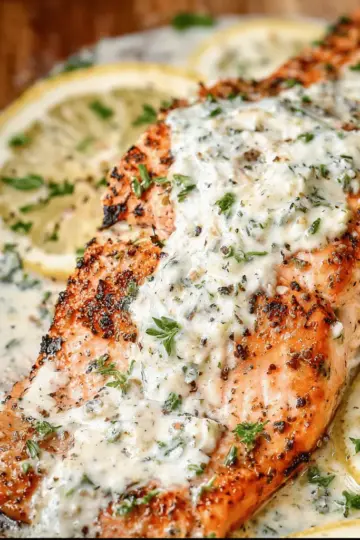 Baked Boursin Salmon