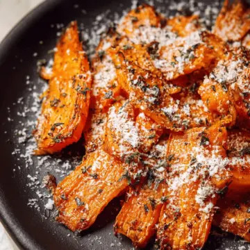 Parmesan Smashed Carrots