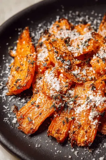 Parmesan Smashed Carrots