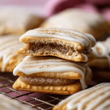 Frosted Brown Sugar Cinnamon Pop Tart Cookies