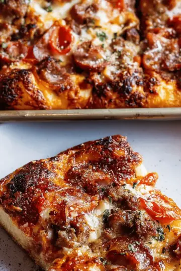 Meat Lovers' Sheet Pan Pizza