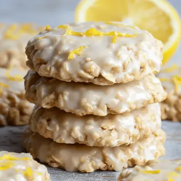 3 Ingredient No Bake Lemon Oatmeal Cookies