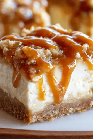 Caramel Apple Cheesecake Bars