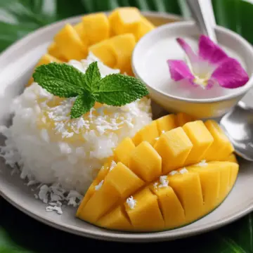 Authentique mango sticky rice