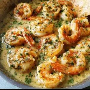 Creamy Garlic Prawns