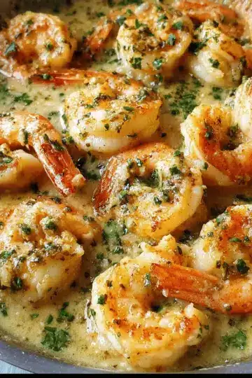 Creamy Garlic Prawns