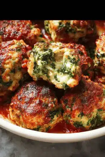 Turkey, Spinach & Cheese Meatballs