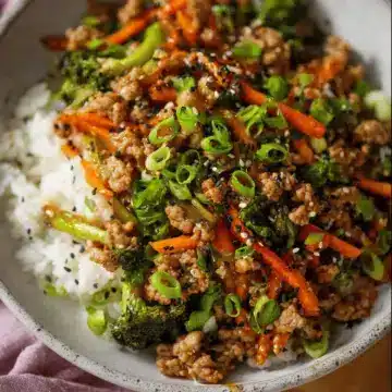 Ground Turkey Teriyaki Stir Fry