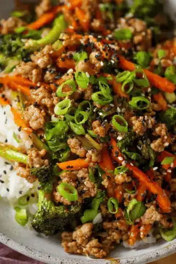 Ground Turkey Teriyaki Stir Fry