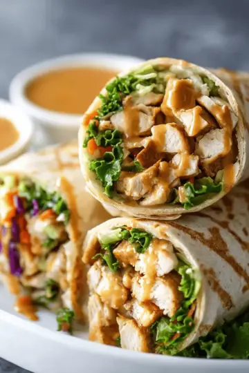 Peanut Chicken Wrap Recipe