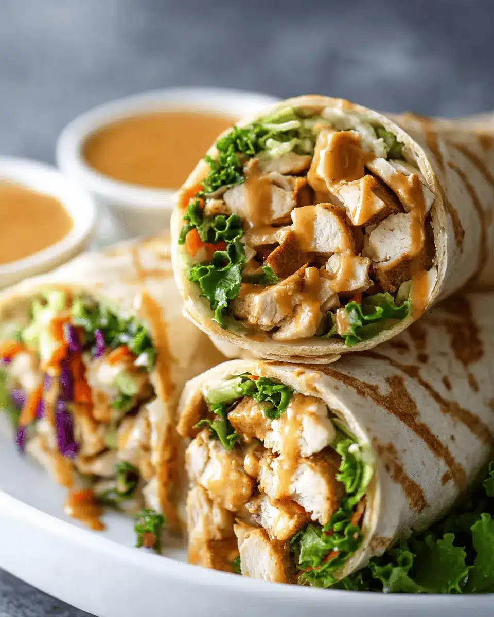 Peanut Chicken Wrap Recipe