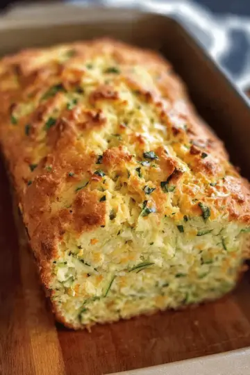 Savory Zucchini Cheddar Quick Bread