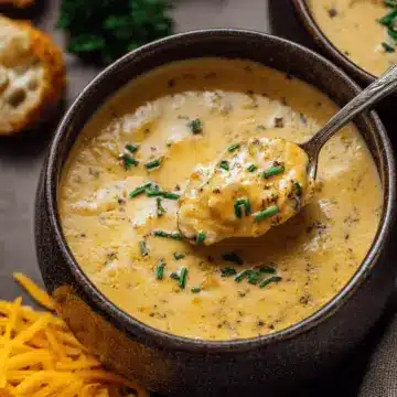Hearty Cheddar Garlic Herb Potato Soup