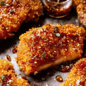 Baked Crunchy Hot Honey Chicken