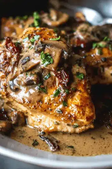 Stuffed Chicken Marsala