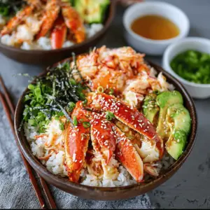 Spicy Crab Sushi Bowls