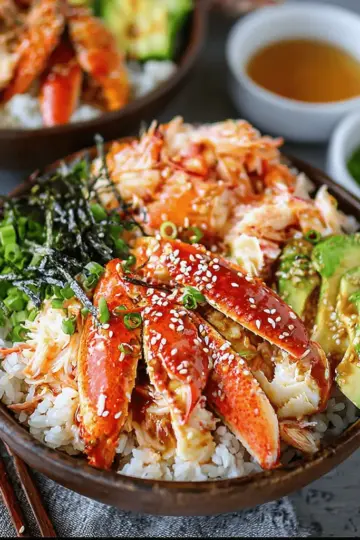 Spicy Crab Sushi Bowls