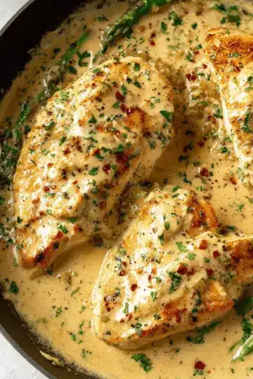 Creamy Chicken in White Wine Sauce